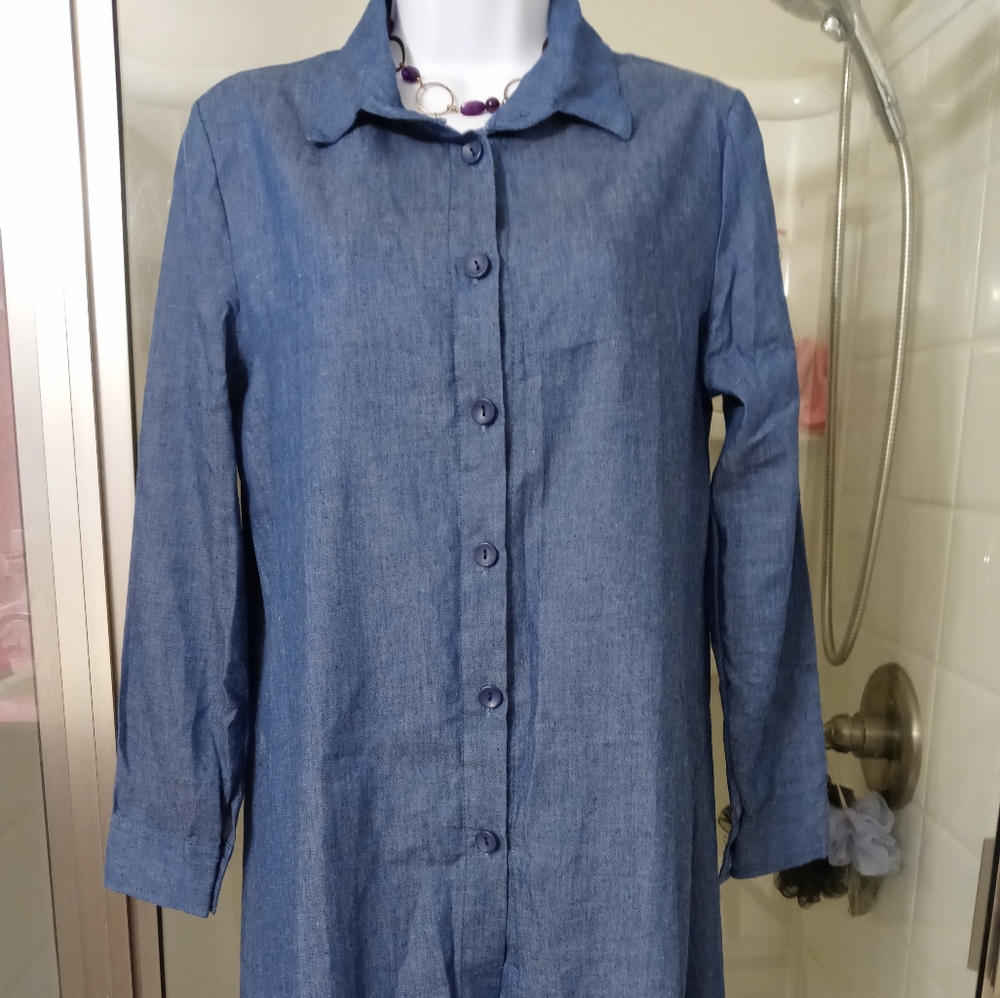 Ladies Denim dress large